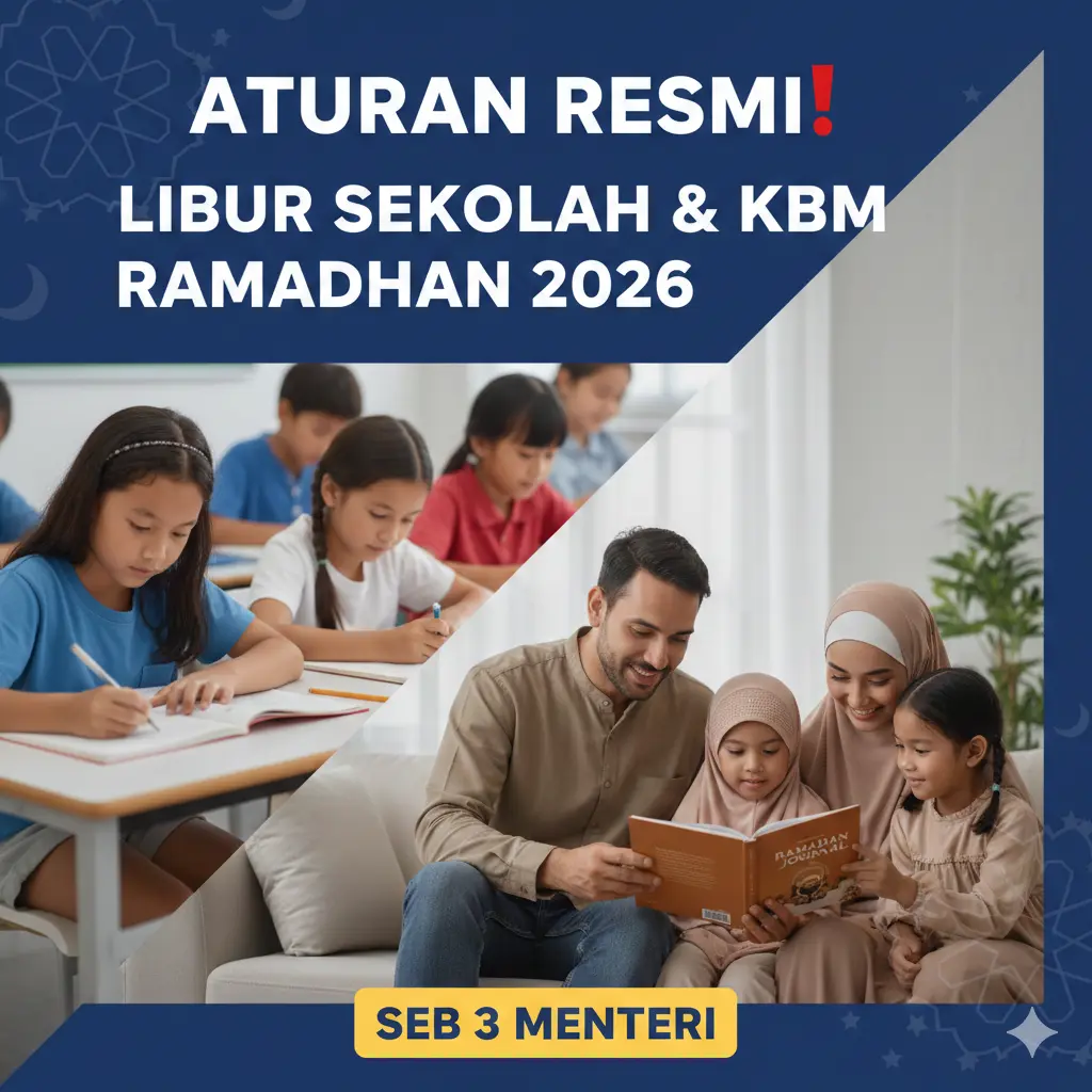 Aturan Resmi! Jadwal Libur Sekolah dan KBM Ramadhan 2026 Berdasarkan SEB 3 Menteri